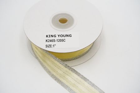 Ultimate Luxury Woven Ribbon_K246S-1205C_light yellow